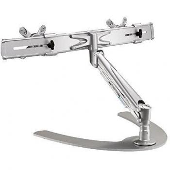NewStar FPMA-D940DD - Soporte de Escritorio para Monitor, Color Plateado