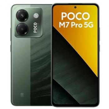 Teléfono Móvil Xiaomi POCO M7 Pro 5G Verde 12 GB RAM + 256 GB Almacenamiento, Pantalla FHD+ AMOLED 120Hz, Cámara de 50 MP, Batería de 5110 m
