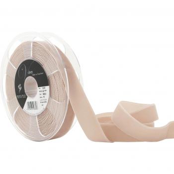 Cinta de terciopelo Berisfords de 22 mm x 10 m, color beige claro
