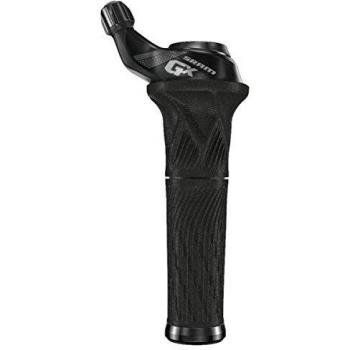 Sram MTB GX Grip Shift Set Index Front with Locking Grip - Cambio para Bicicletas, Color Negro