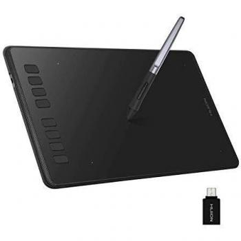 HUION Inspiroy H950P Tableta Gráfica, Tableta Gráfica de Dibujo, 8 Teclas de Prensa Personalizadas, Lápiz 8192 Niveles sin Batería con Función de Inclinación, Compatible con PC y Dispositivo Android