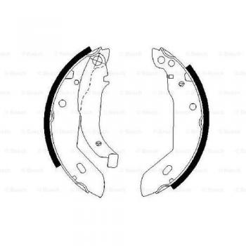 Juego de zapatas de freno trasero BOSCH 0 986 487 533
