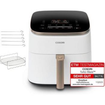 Freidora de Aire Cosori Turbo Blaze Chef Edition 6L Blanca con Tecnología Sin Aceite