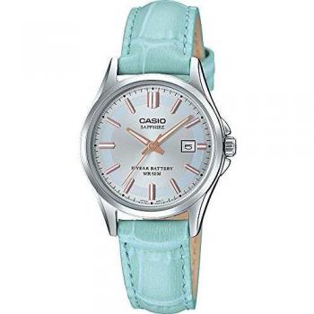 Casio Reloj Analógico para Mujer de Cuarzo con Correa en Cuero LTS-100L-2AVEF