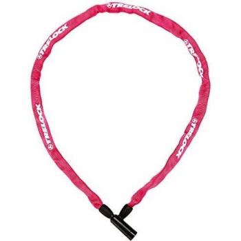 Trelock Candado Cadena S/SOP.110Cm 4Mm Rosa