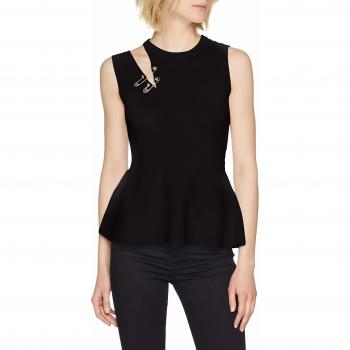 Guess SL RN Clarita Swtr, Chaqueta Punto para Mujer, Negro