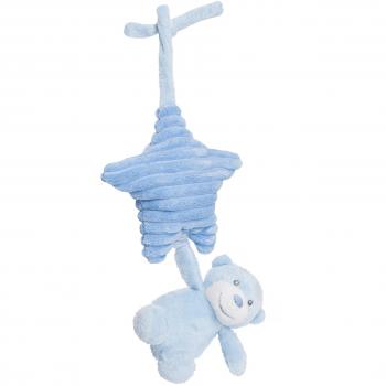Oso de Peluche Musical Aurora Baby Azul Colgante 31cm
