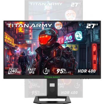 Monitor Gaming TITAN ARMY P2710S 27 QHD 2560x1440, IPS Rápido, 240Hz, 1ms GTG, HDR 400, FreeSync