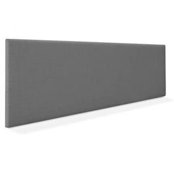 Cabecero de Lino Natural Liso Cabezal Tapizado Cama Dormitorio Moderno Top Trending (Gris Oscuro, 160cm para Camas 150/160) - Dhome
