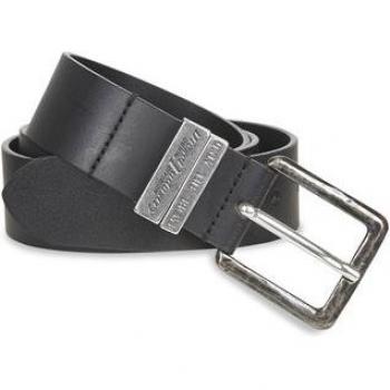 Diesel Black Logo B Guarantee A Leather Belt for Men 95 cm