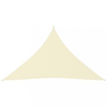 Toldo de vela triangular Oxford 5x5x6 m color crema