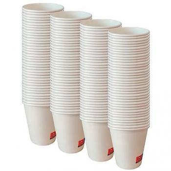 Vaso térmico de cartón kraft 240 cc, paquete de 50 unidades, ideal para café y bebidas calientes, desechable, color natural