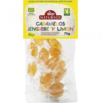 Caramelos jenjibre y limón Natursoy, 75 g