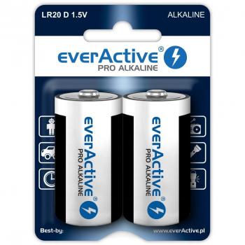 Everactive EVLR20-PRO - Pack de 2 Pilas alcalinas D Alcalino