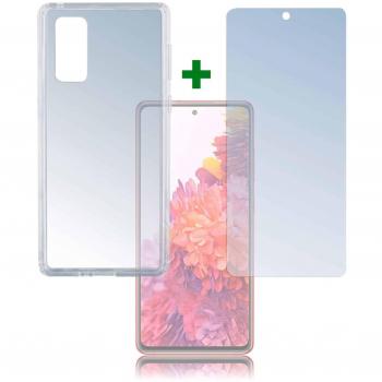 Set de Protección 360° Transparente para Samsung Galaxy S20 FE (Cristal Templado + Carcasa de Gel)