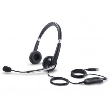DELL UC300 Auricular con micrófono Binaural Diadema Negro - Auriculares con micrófono