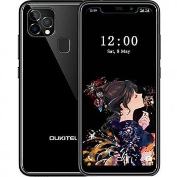 Moviles Baratos y Buenos, 4GB+128GB, OUKITEL C22,Smartphone 4G Android 10 Doble SIM,Pantalla HD de 5.86,Cámara Trasera Triple de 13MP,Batería 4000 mAh,Moviles,OTG-Negro