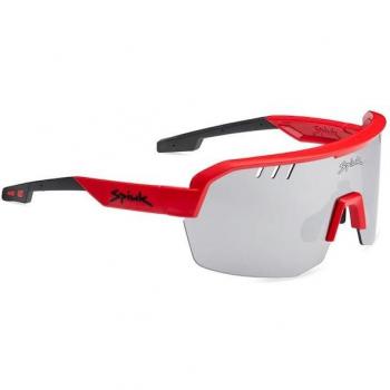 Gafa de ciclismo unisex Spiuk Lyra rojo con lentes gris