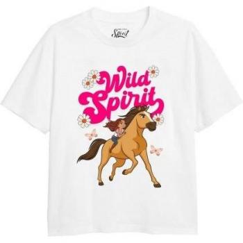 Camiseta Wild Girls de Spirit, tipo: camiseta, características: color blanco, talla 5-6 años