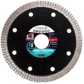 Dronco F5CERASPEED-125 Discos de Diamante, F5 Ceraspeed-Gres, Antes Grfc, 125 Mm Diámetro, 1.2 Mm Espesor, Eje Diámetro 22.23 Mm