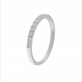 Anillo Oro Blanco con 12 Diamantes - GRN-101-261