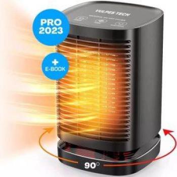 Calefactor Ventilador 2 en 1 Clean Air Optima CA-904C - Cerámico, Oscilante 80º, Con WiFi y Filtro de Aire, Hasta 40m²