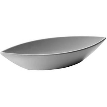 Lacor - 63557 - Fuente De Melamina Oval Classic 32x12x6 cm - Blanco