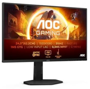 Monitor AOC 25G4SXU 24.5 FHD IPS Gaming 310Hz 0.3ms Adaptive Sync Altura Ajustable