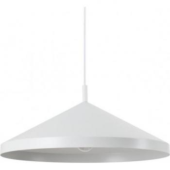 Lámpara colgante Yurta 1 luz Metal blanco, plafón colgante Dome Blanco 50cm