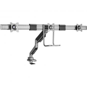 Equip 650162 - Soporte de mesa para 3 monitores de 17-32 con resorte de gas y mango de agarre