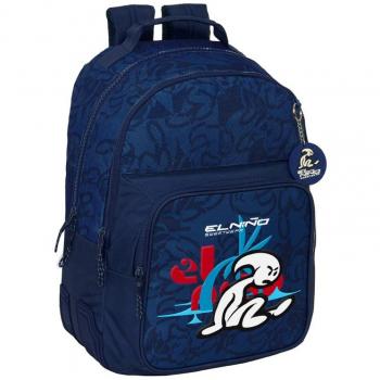 Mochila Escolar El Niño Paradise Azul marino 32 x 42 x 15 cm