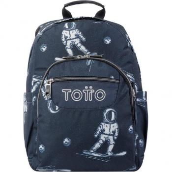 Mochila Totto Gommas estampado astronautas escolar