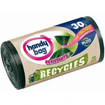 Práctico Bolsa - bolsas de basura con cinta para el cierre 30 l 50 x 70 cm 20 piezas por rollo