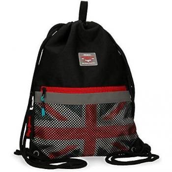 Pepe Jeans Malden Mochila Saco Negro 35x46 cms Poliéster