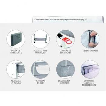 Cuna colecho Fold gris