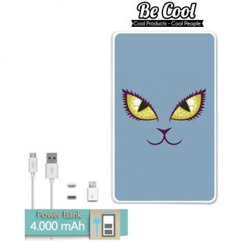Becool® - Batería Externa Power Bank 4000 mah + Gratis 1 cable USB-MicroUsb