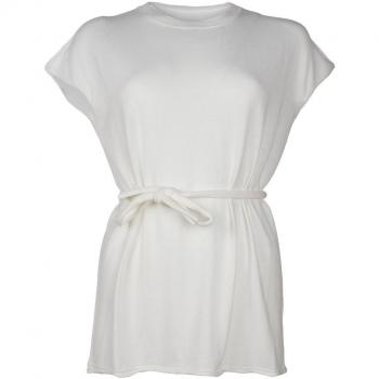 Alpha Studio White Cotton Dress - IT40|S