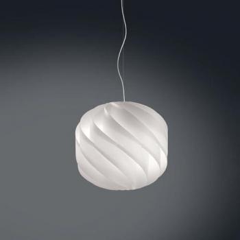 Lámpara de Suspensión Moderna 2 Luces Blancas en Metal Cromado 55x52 cm