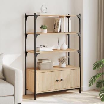 Librería 3 Estantes Madera Ingeniería Roble 70x30x109,5 cm vidaXL