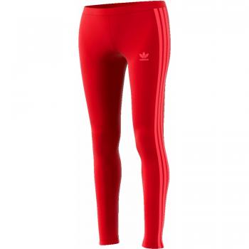 adidas Originals 3-Stripes Leggns Mallas, Mujer, Rojo