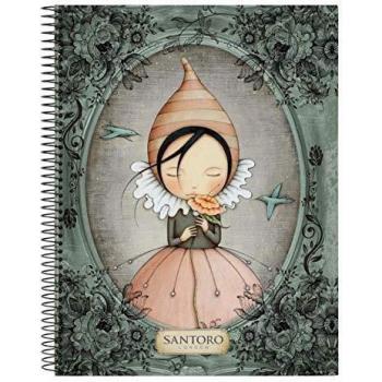 Mirabelle Santoro - Cuaderno 120 Hojas, Tapas Duras, 215x310mm