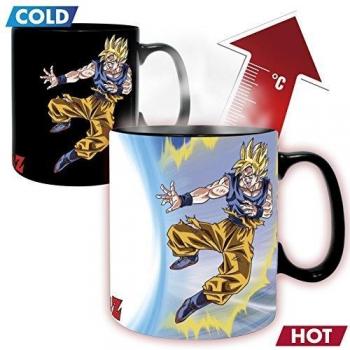 ABYstyle - Dragon Ball - Taza cambia color con calor - 460 ml - Goku Vs Buu