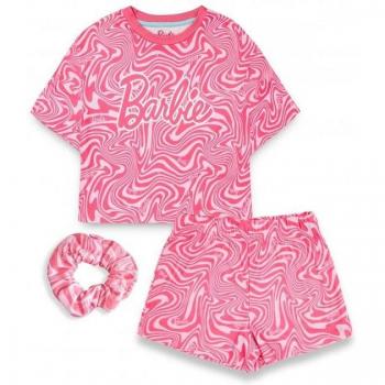 Conjunto de pijama corto con estampado integral de Barbie Girls Rosa 11-12 Years