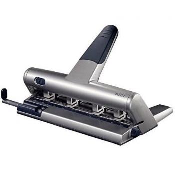 Leitz 5114 Akto - Perforador universal, color plateado
