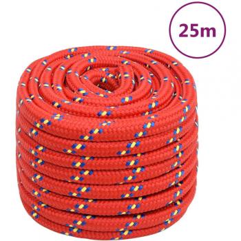 Cuerda de barco polipropileno rojo 20 mm 25 m