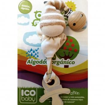 NOVICO MCA Cadenita Algodon Organico - Chupete- mordedor