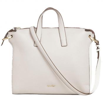 Calvin Klein - Bolso al hombro para mujer One size, color gris, talla One size