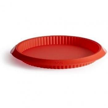 Lékué 28 Rojo Quiche 28 cm, Silicona