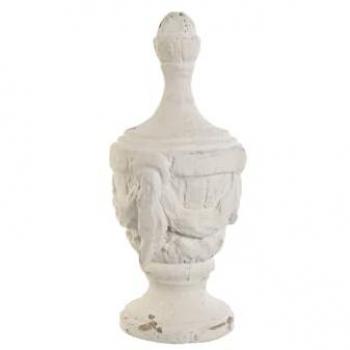 Figura Decorativa Home ESPRIT Blanco Decapé 23 x 23 x 51 cm