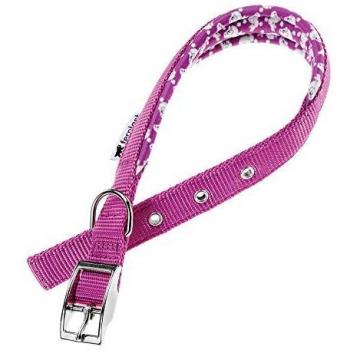 Collar Ferplast Daytona C Morado para perros, tamaño 25 mm, longitud ajustable de 45 cm, material resistente y duradero, diseño moderno y atractivo, fácil de limpiar